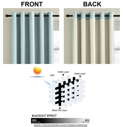MATRIX GREEN CURTAINS BLACKOUT PRINTED FOR LIVING & BEDROOMS (SET OF 2)